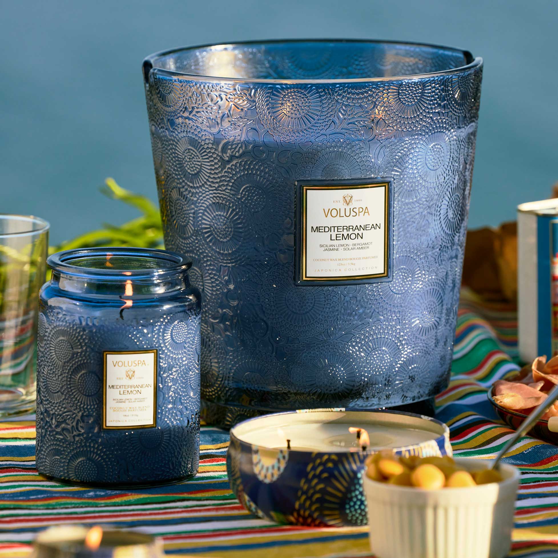 Mediterranean Lemon - 3 Wick Tin Candle Secondary image