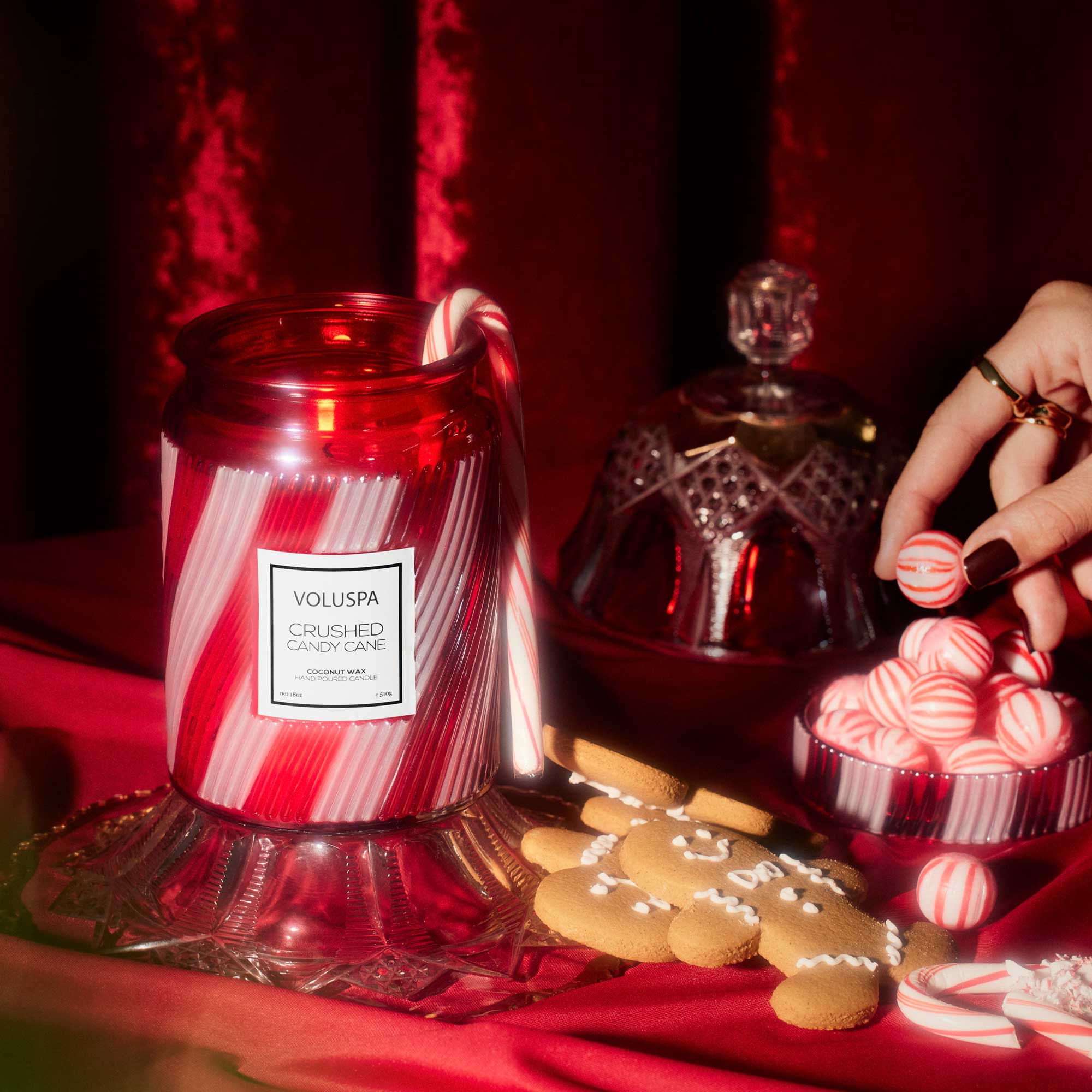 Crushed Candy Cane - Large Jar Candle Secondary image