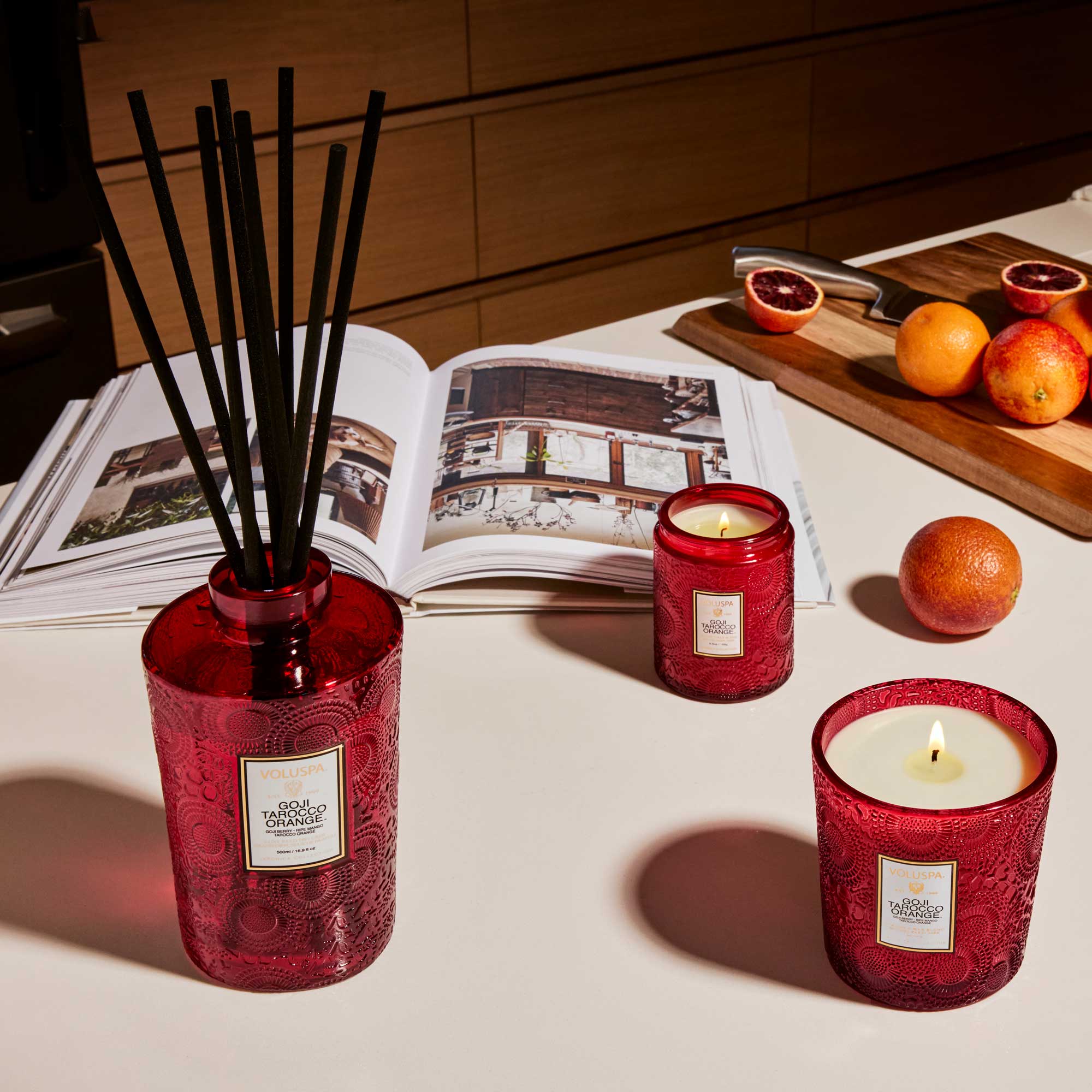 Goji Tarocco Orange - Luxe Reed Diffuser Secondary image