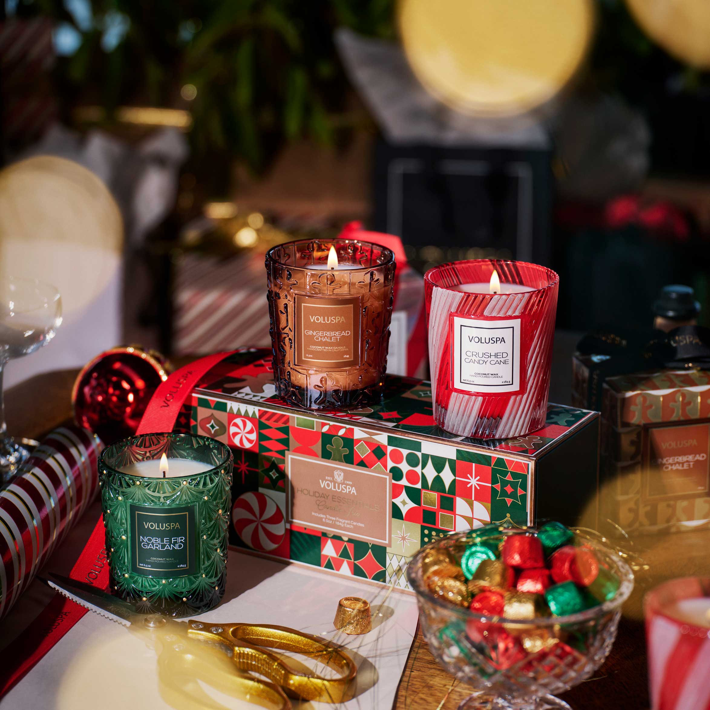 Holiday Essentials Candle Trio - Assorted Gift Set Secondary image