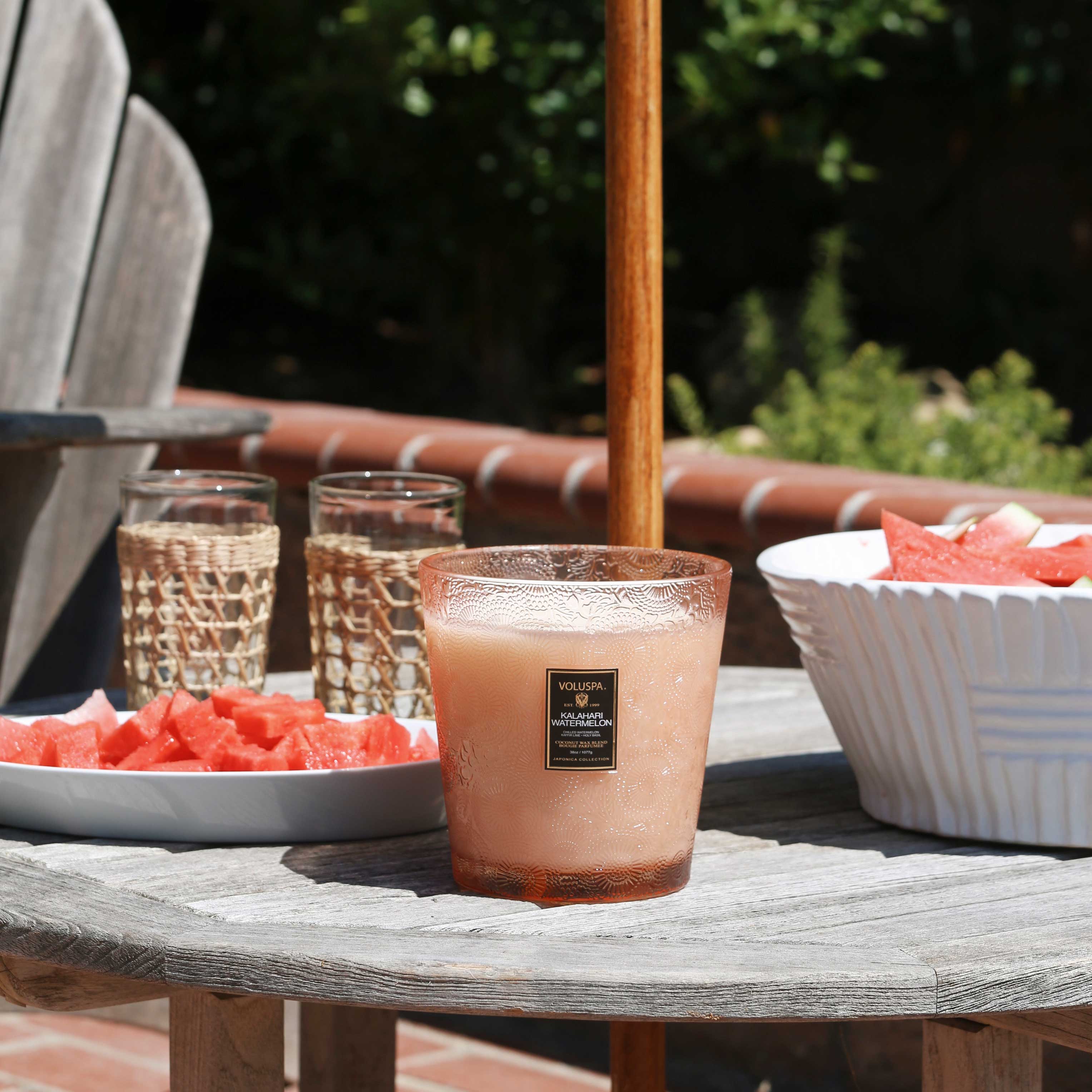 Kalahari Watermelon - 3 Wick Hearth Candle Secondary image