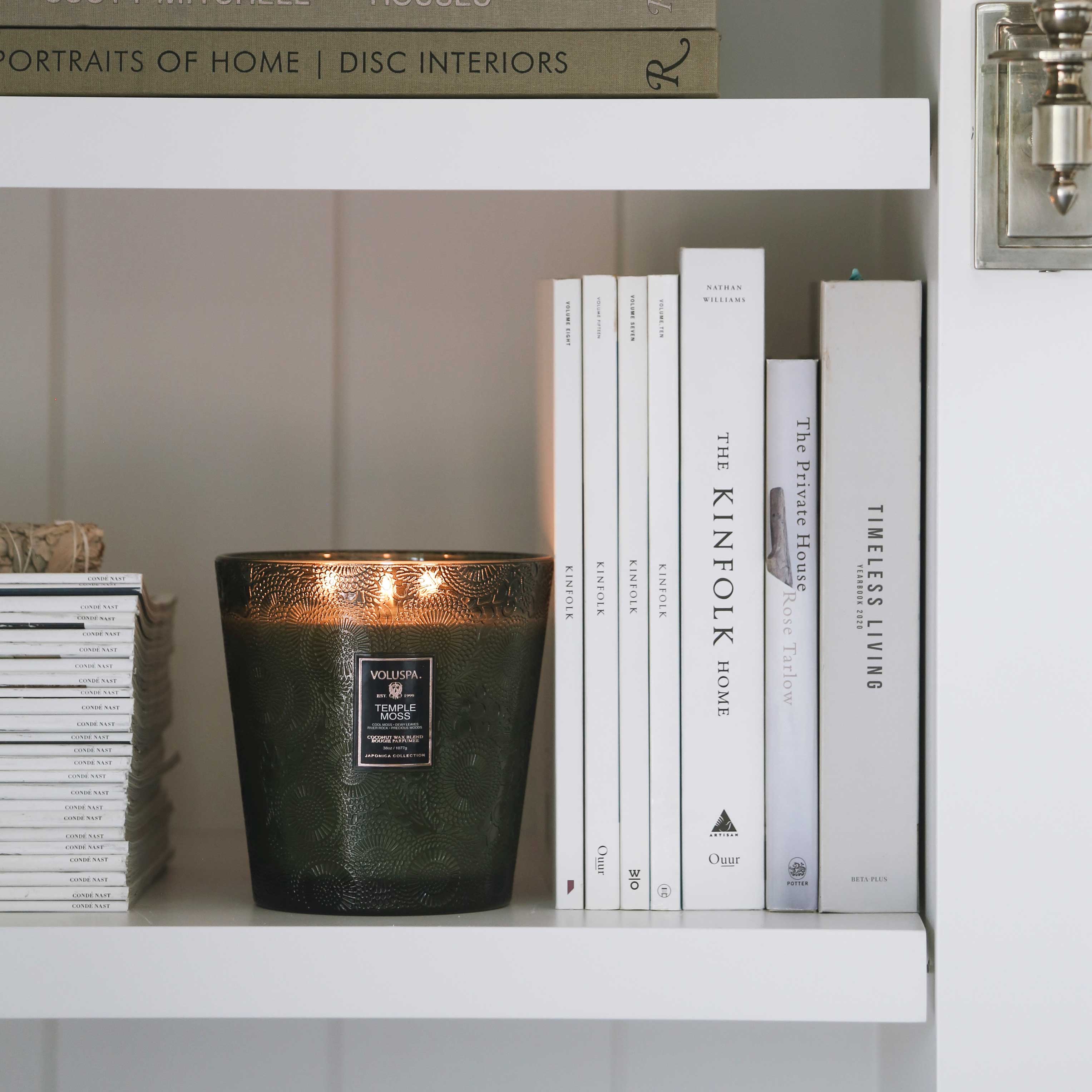 Temple Moss - 3 Wick Hearth Candle Secondary image