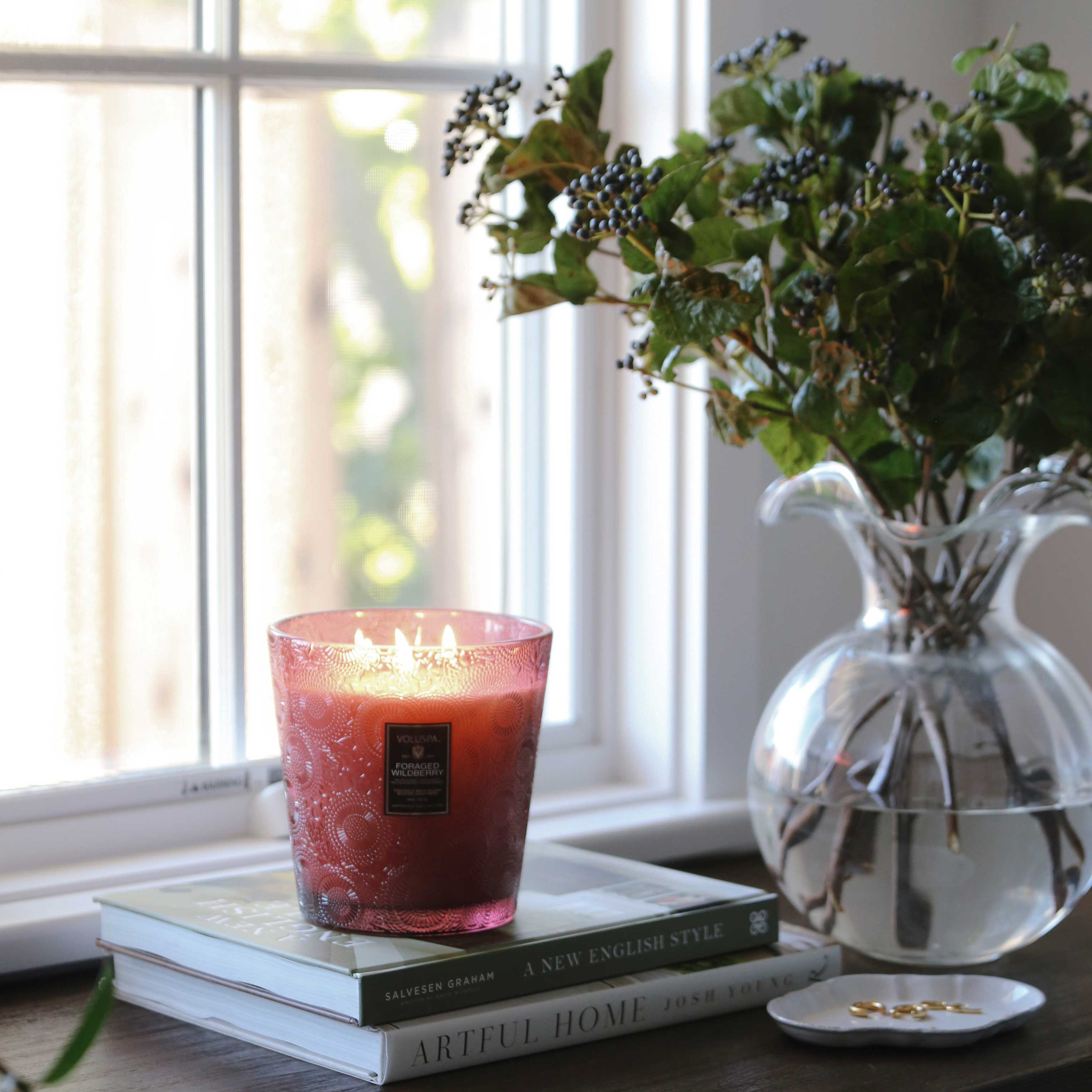Foraged Wildberry - 3 Wick Hearth Candle Secondary image
