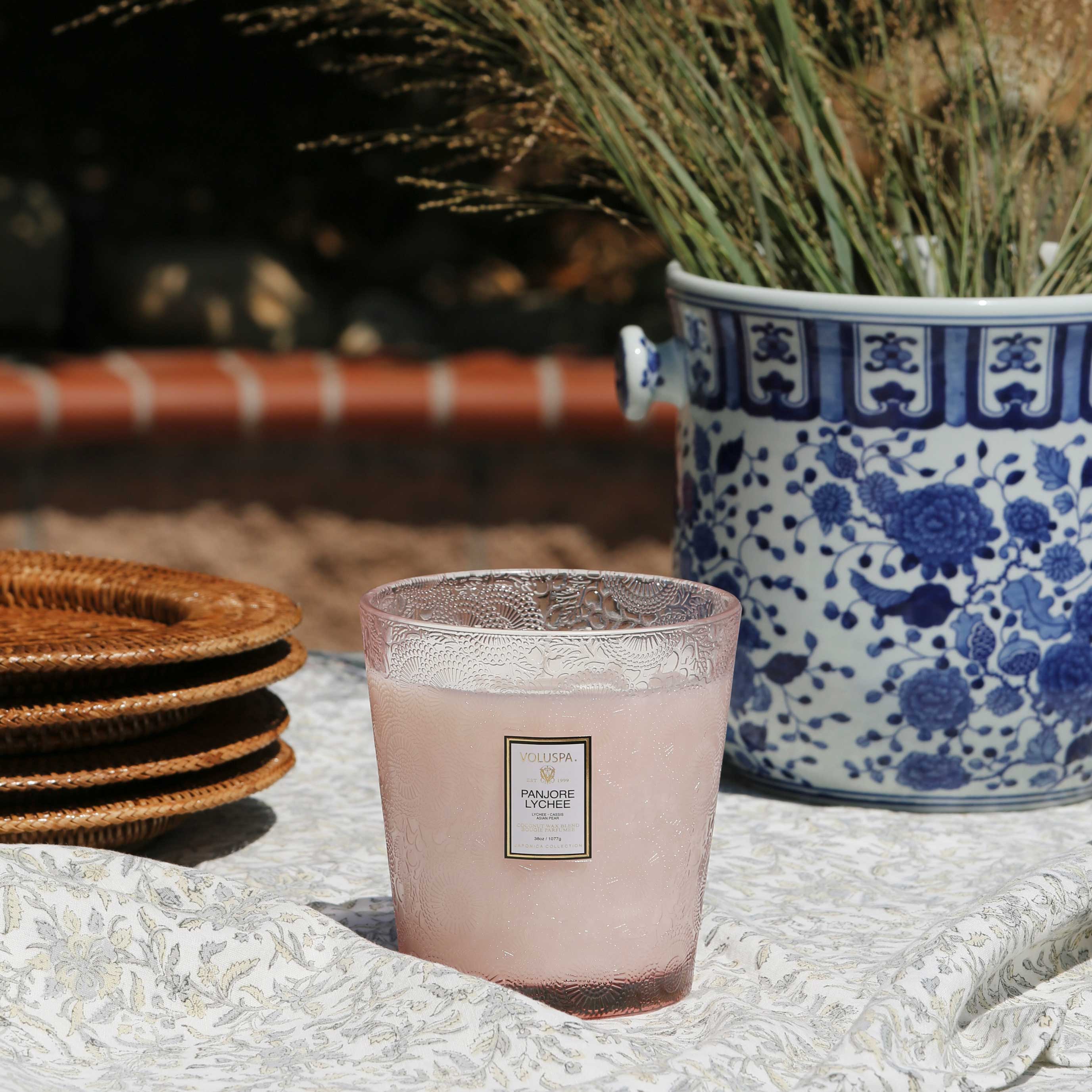 Panjore Lychee - 3 Wick Hearth Candle Secondary image