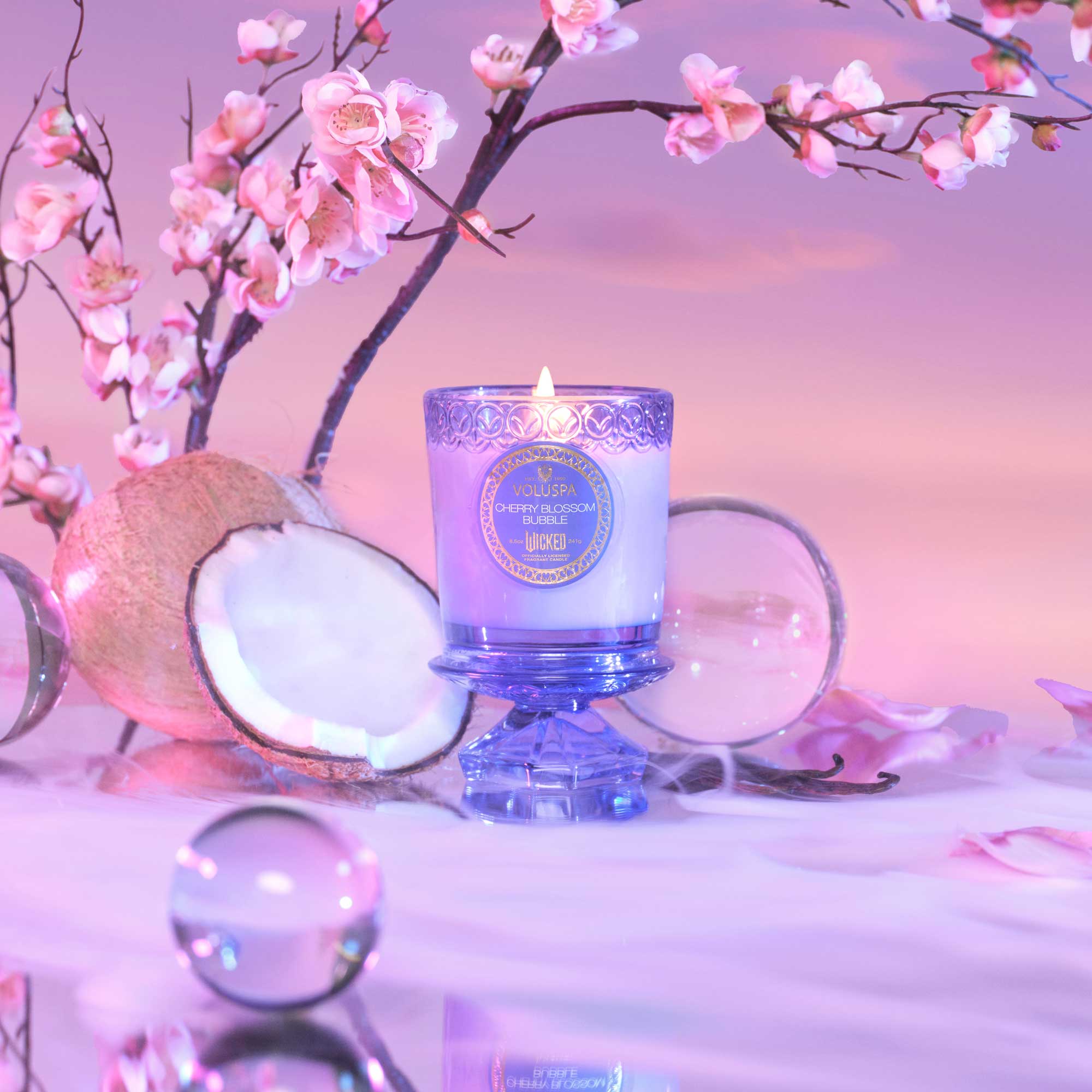 Cherry Blossom Bubble - Boxed Candle Secondary image