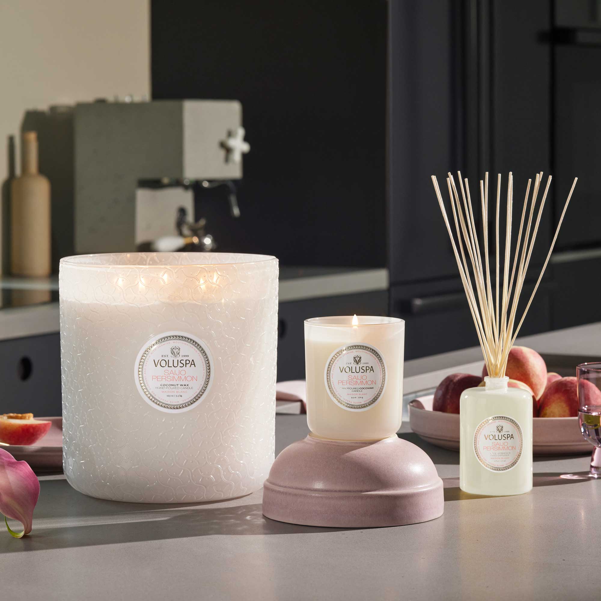 Saijo Persimmon - 5 Wick Hearth Candle Secondary image