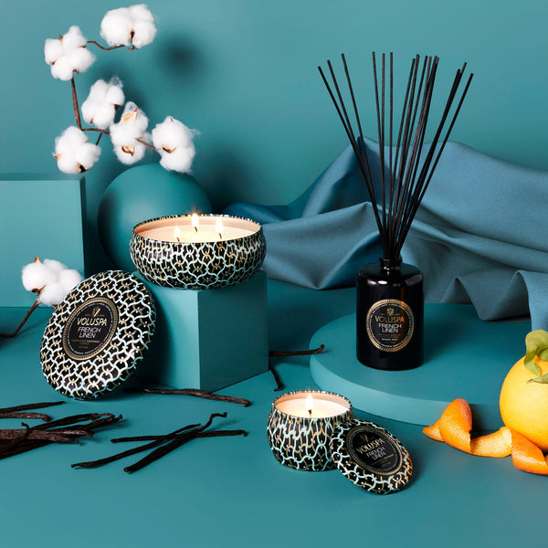French Linen - Mini Tin Candle