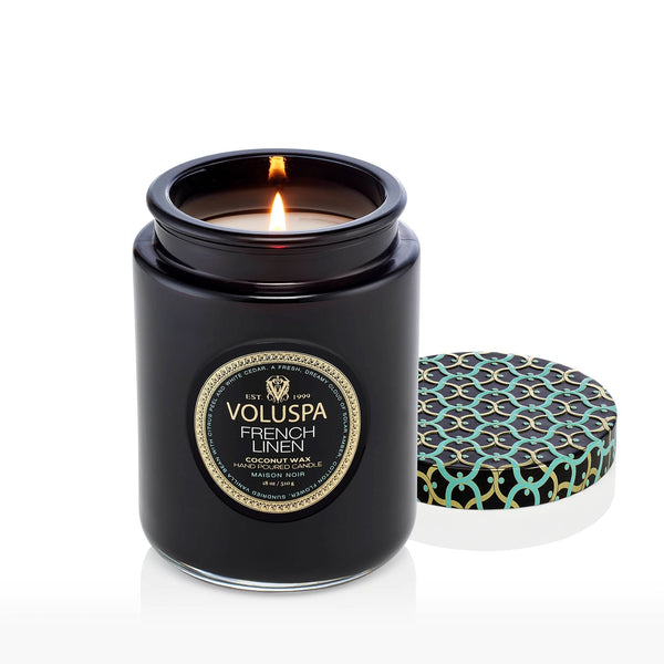 French Linen - Large Jar Candle