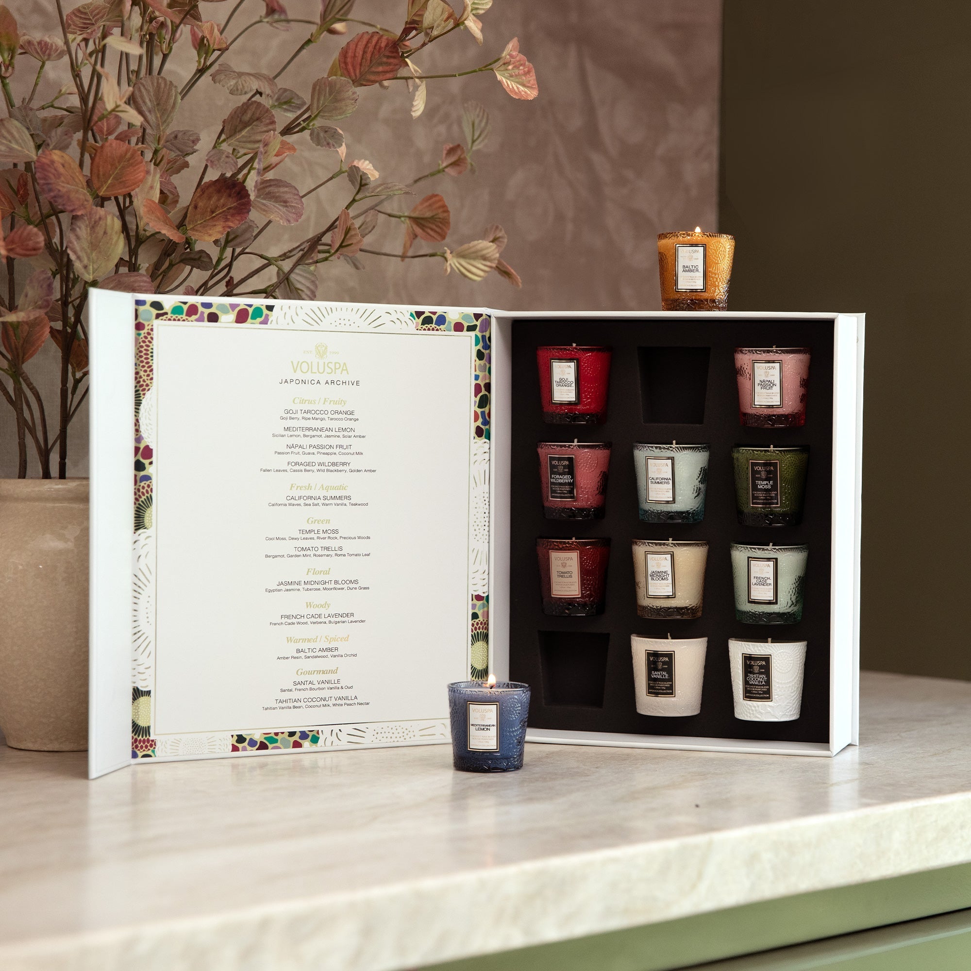 Japonica Archive - 12 Votive Gift Set Secondary image
