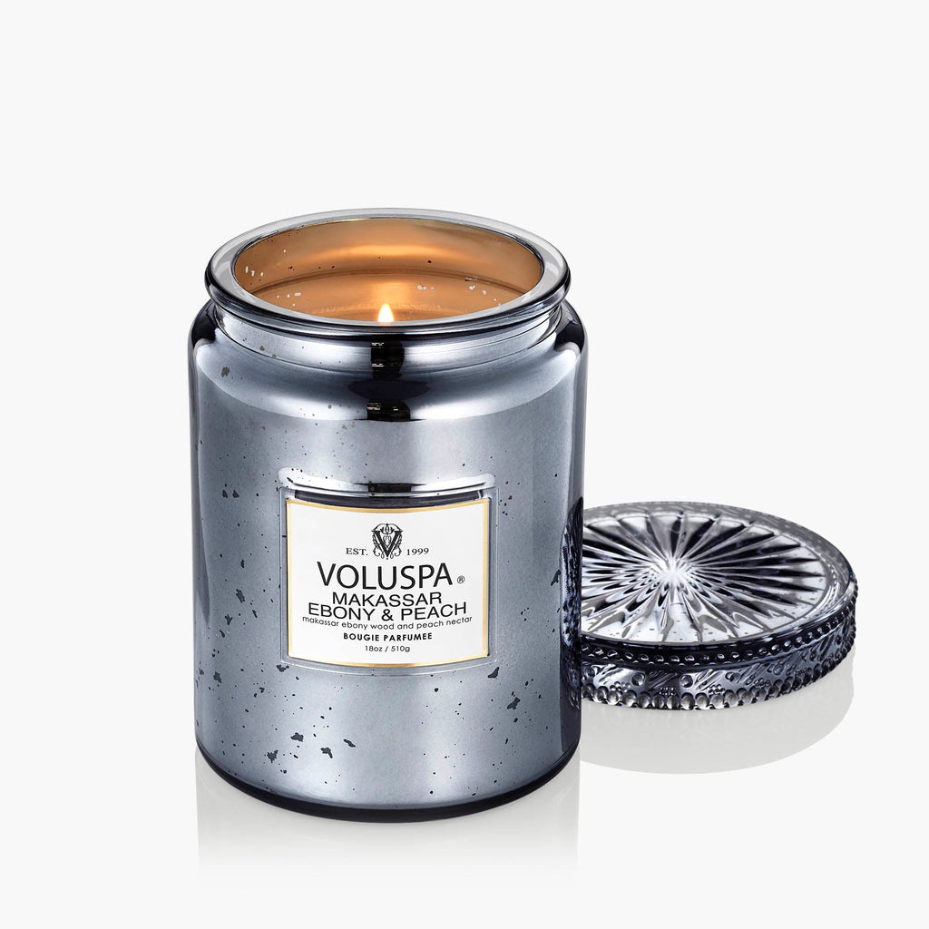 Makassar Ebony & Peach - Large Jar Candle