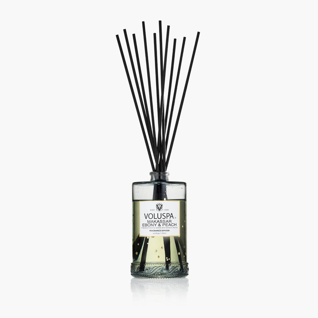Makassar Ebony & Peach - Reed Diffuser