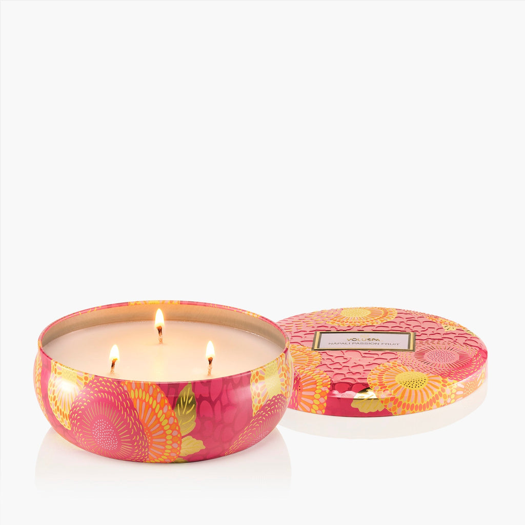 Nāpali Passion Fruit - 3 Wick Tin Candle