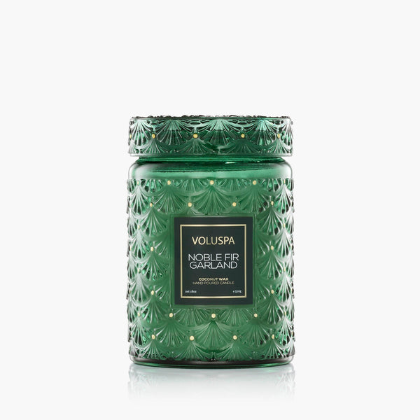 Noble Fir Garland - Large Jar Candle