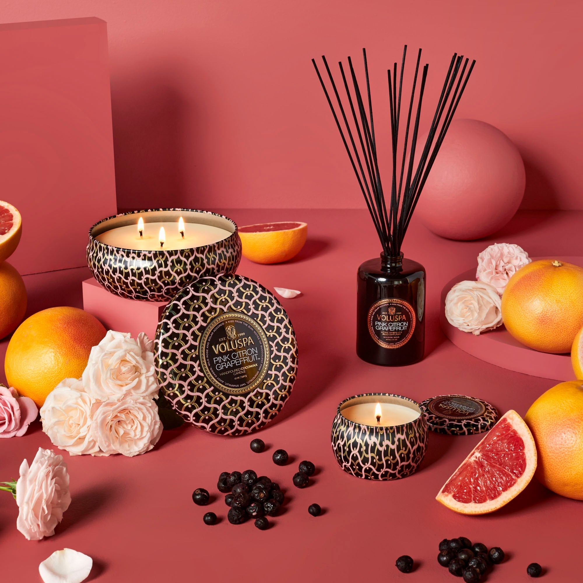 Pink Citron Grapefruit - Mini Tin Candle Secondary image