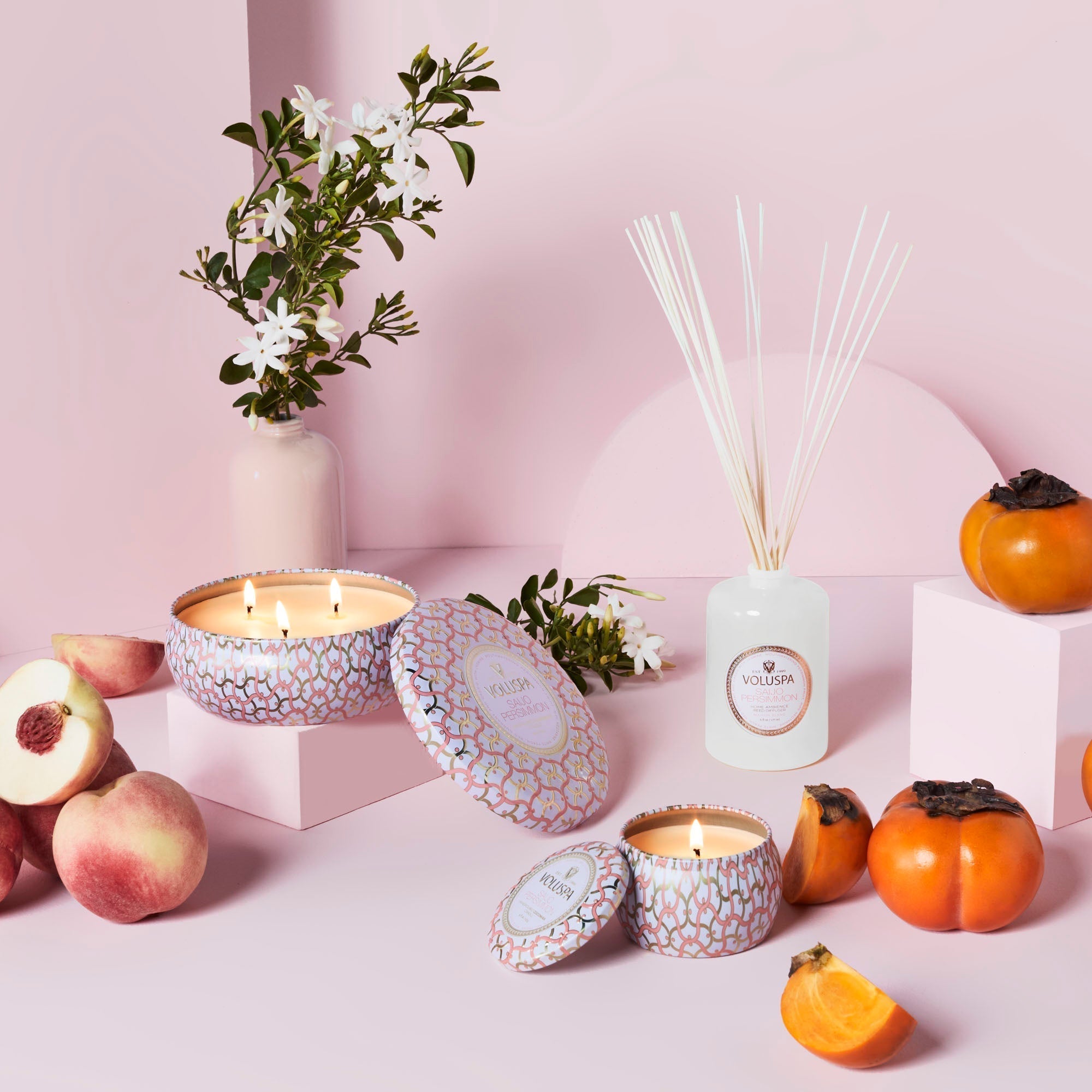 Saijo Persimmon - 3 Wick Tin Candle Secondary image