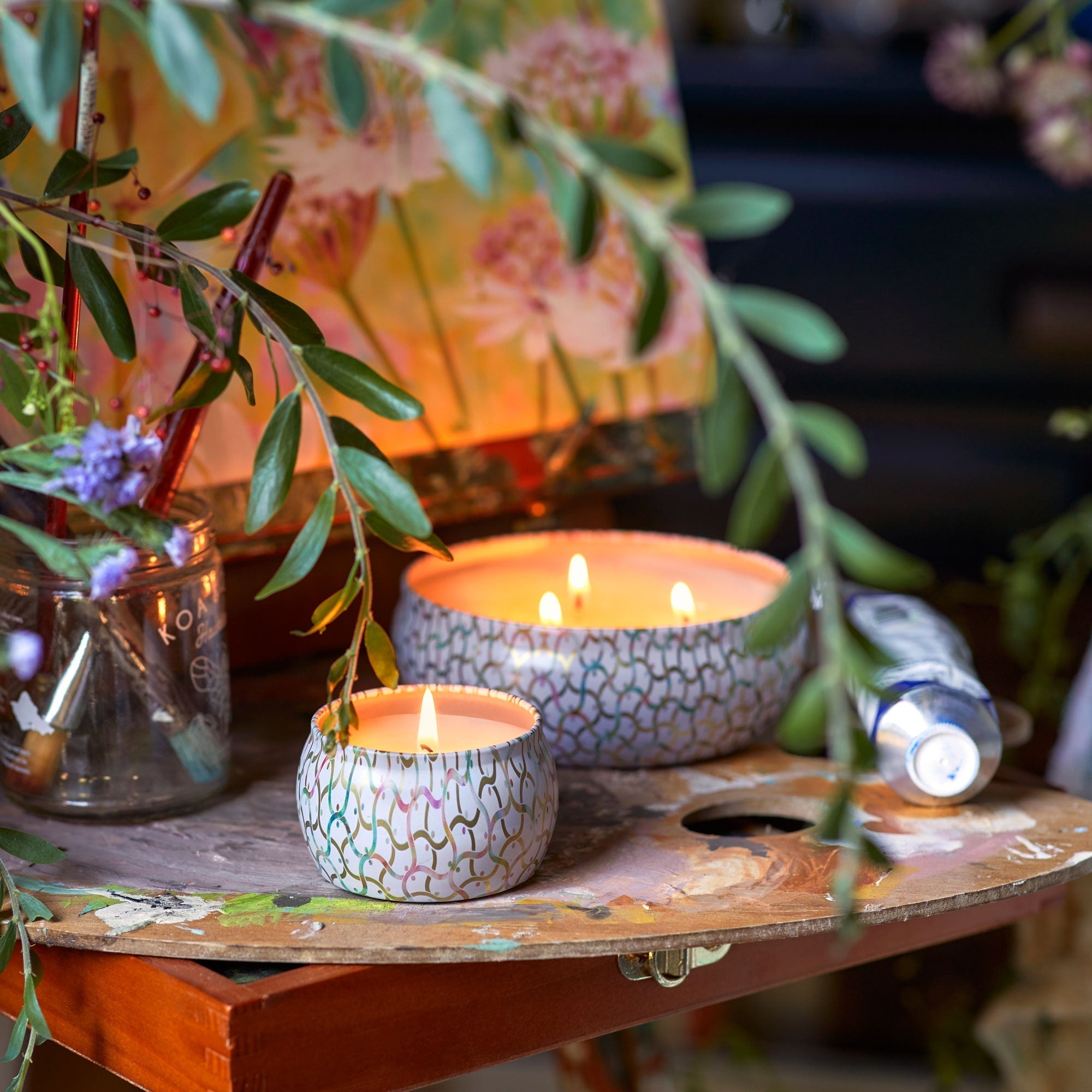 Wildflowers - 3 Wick Tin Candle Secondary image