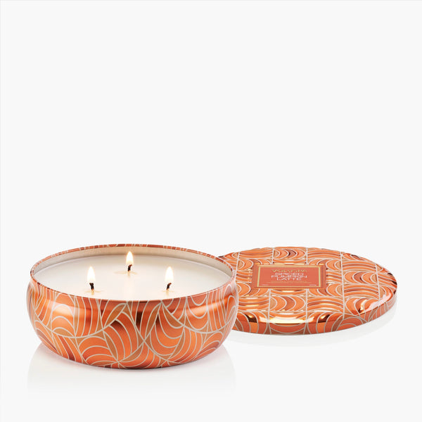 Spiced Pumpkin Latte - 3 Wick Tin Candle