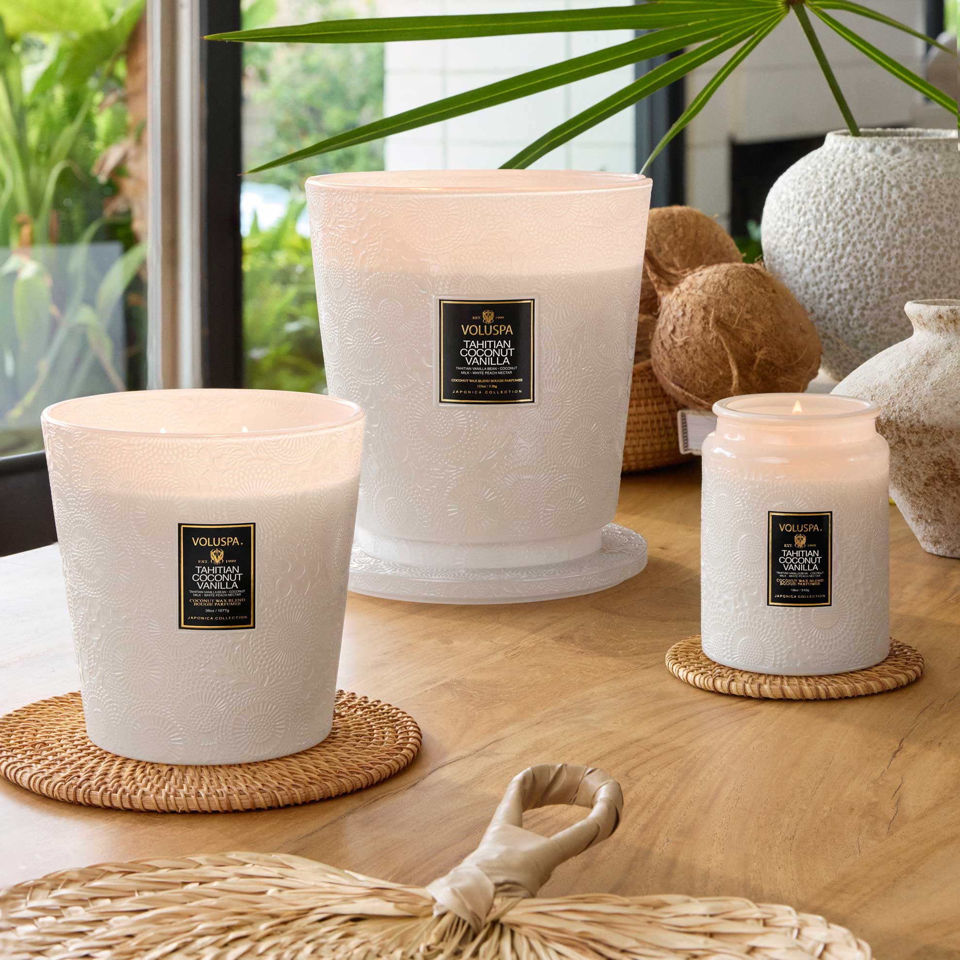 Tahitian Coconut Vanilla - 3 Wick Hearth Candle Secondary image