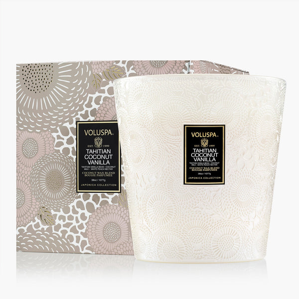 Tahitian Coconut Vanilla - 3 Wick Hearth Candle