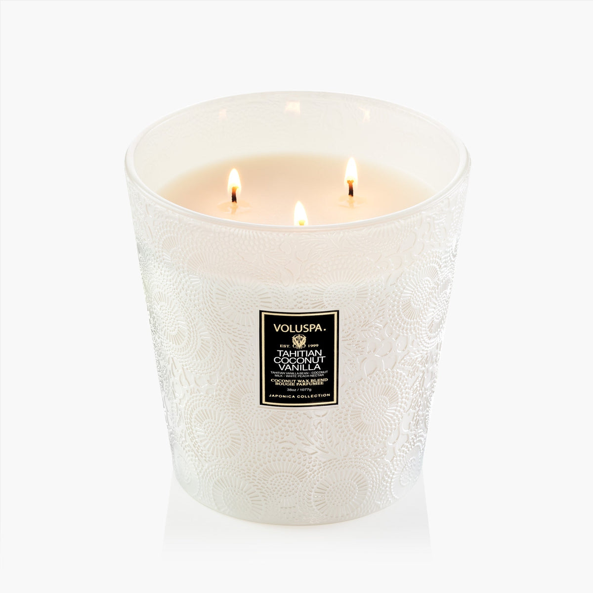 Tahitian Coconut Vanilla - 3 Wick Hearth Candle