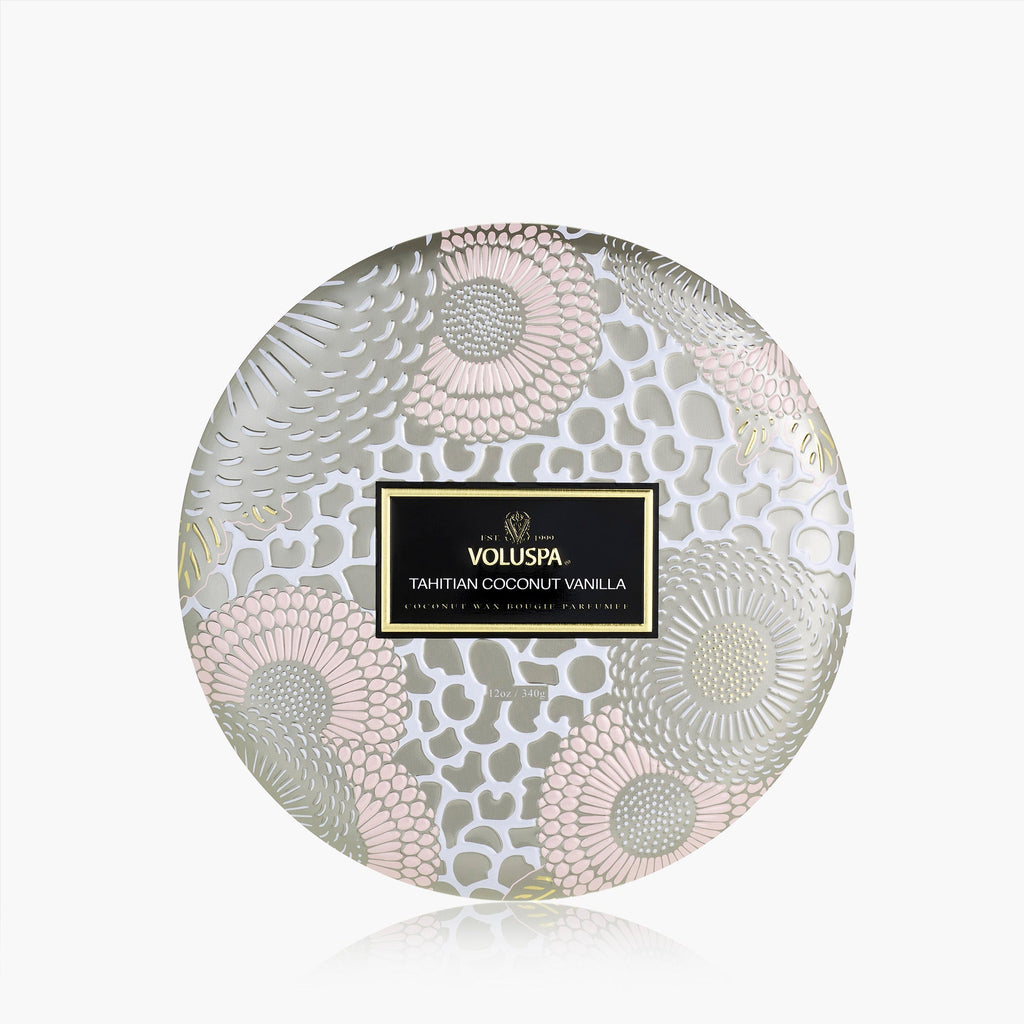 Tahitian Coconut Vanilla - 3 Wick Tin Candle