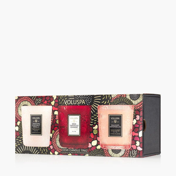 Fruits of Paradise - 3 Demi Candle Gift Set