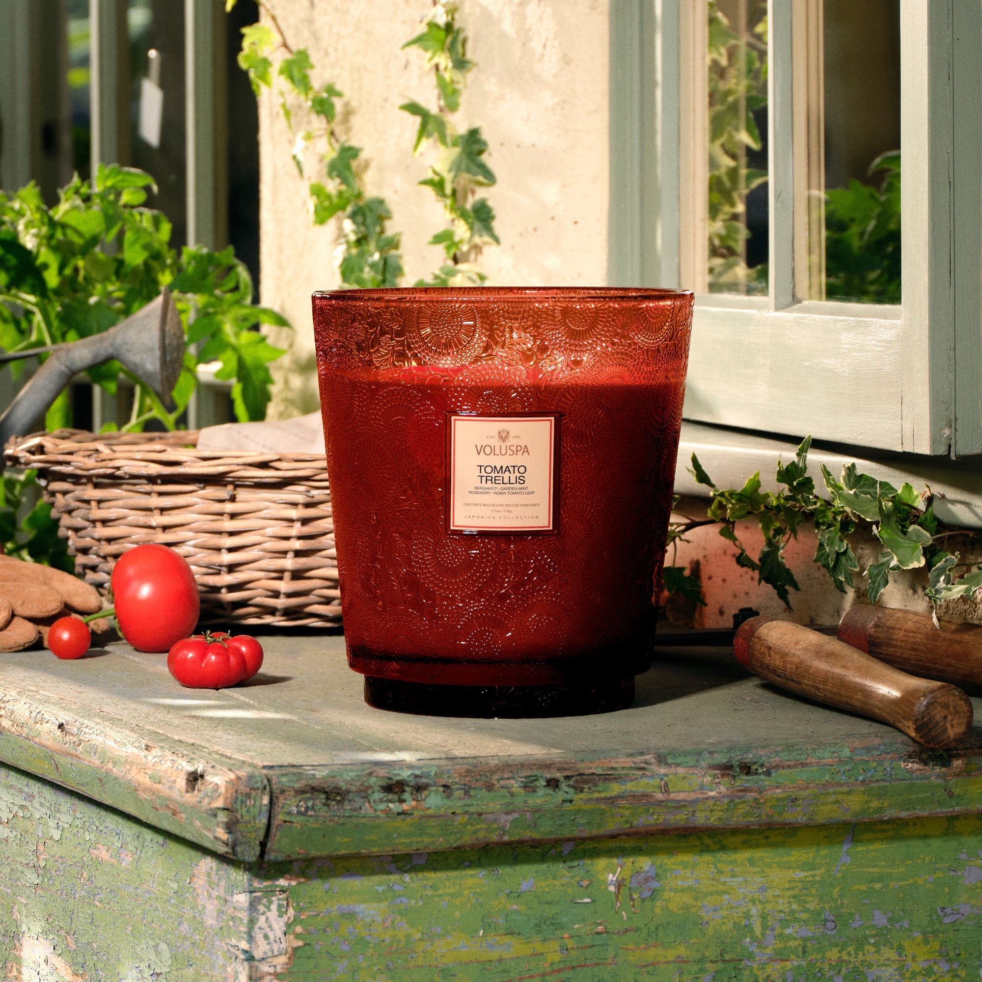 Tomato Trellis - 5 Wick Hearth Candle Secondary image