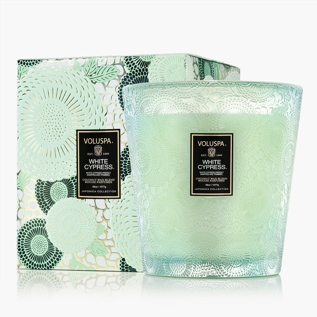 White Cypress - 3 Wick Hearth Candle