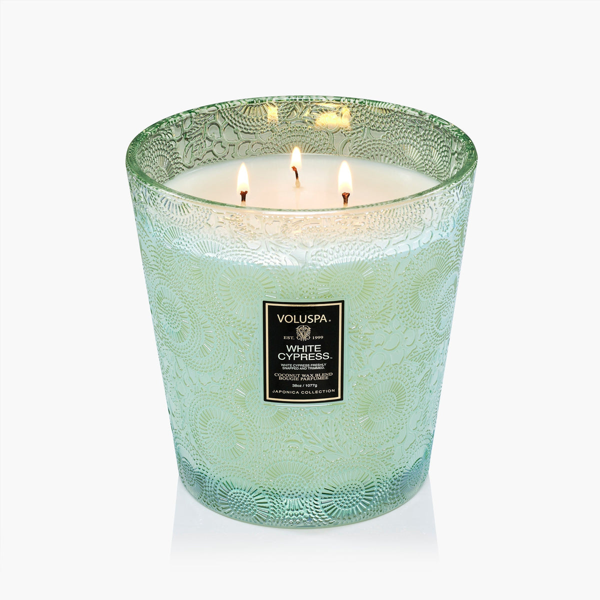 White Cypress - 3 Wick Hearth Candle