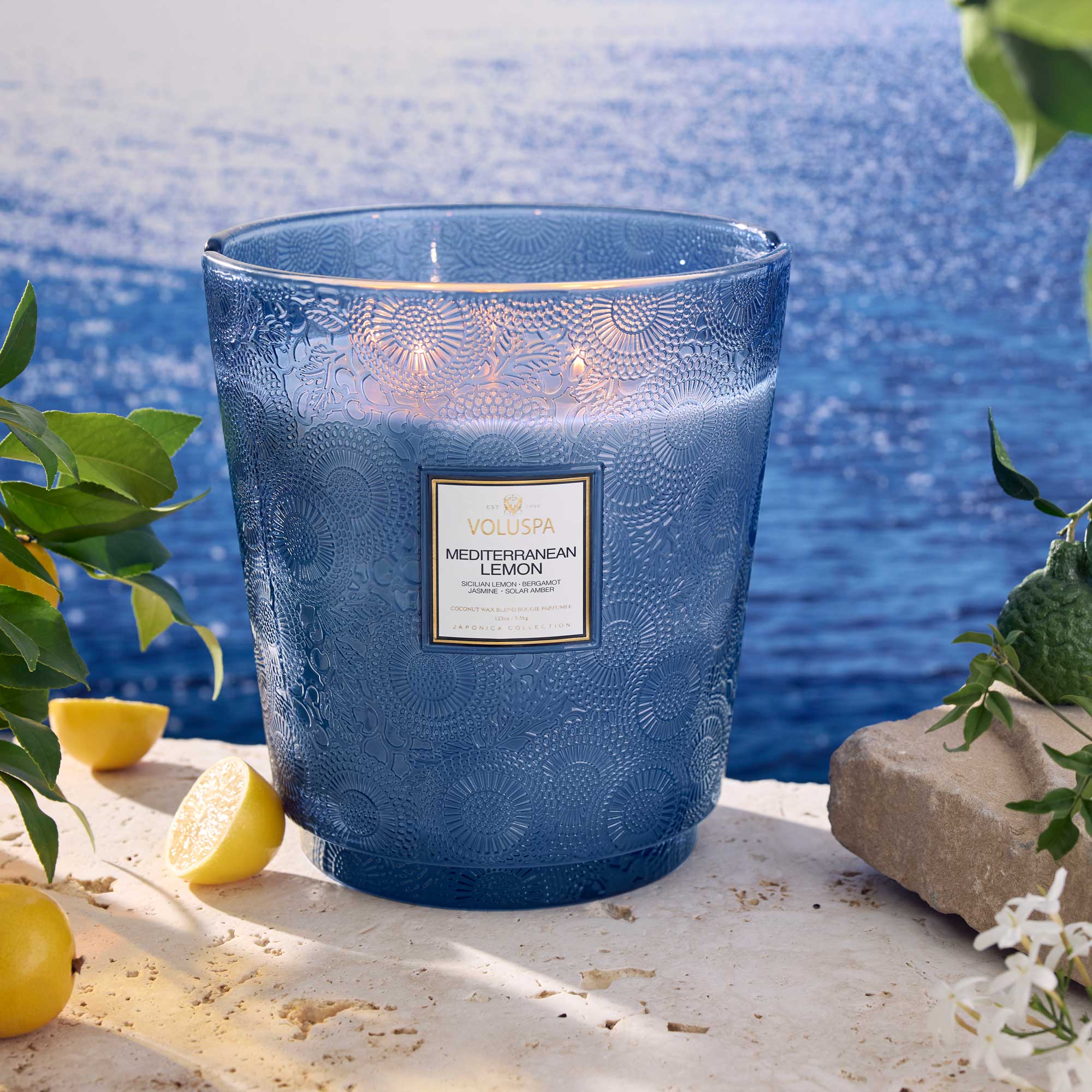 Mediterranean Lemon - 5 Wick Hearth Candle Secondary image